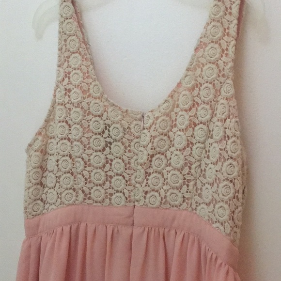 Formal pink lace top rose dress - Picture 4 of 6